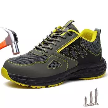 Изоляция 10KV Мужская защитная обувь Неразрушаемая анти-разбивная анти-прокол рабочая обувь Защитные рабочие кроссовки Мужские защитные ботинки 38
