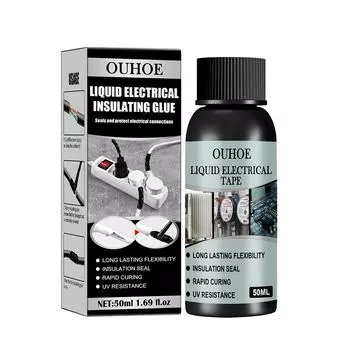 Изоляция Электрический герметик Жидкая ленточная паста Быстросохнущая герметизация (черный)