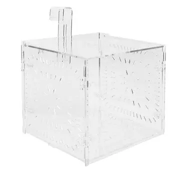 Изоляция Ящик для разведения рассады Инкубация Размножение для Аквариума(15x15x15см)