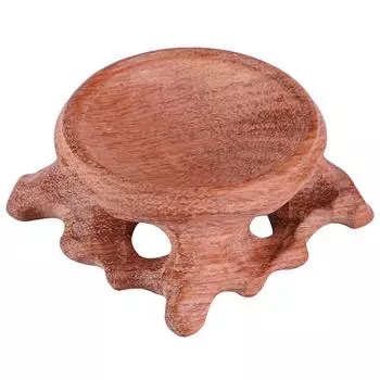 Изящная основа из хрустального шара с ореховым элементом, основа из цельного дерева, резьба по яйцу-тыкве(розовое дерево)