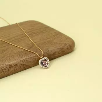 Изящное ювелирное изделие, мини-ожерелье в форме сердца, женское ожерелье с подвеской из кристаллов и циркония, толстая цепочка для свитера для женщины, подарок 40cm