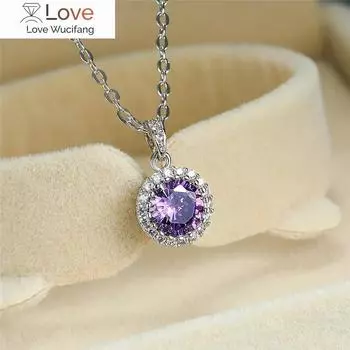 Изящное женское красно-зеленое ожерелье с подвеской, винтажное розово-золотое ожерелье с цепочкой для женщин, овальное свадебное ожерелье с кристаллами 40cm