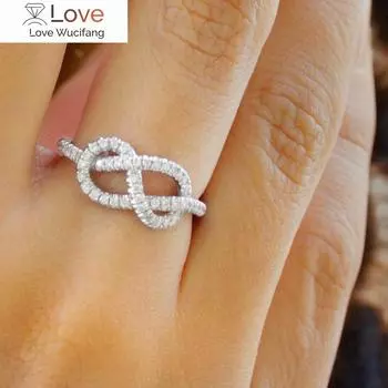 Изящное женское модное кольцо с дизайном в форме спирали, блестящие кубические циркониевые украшения для повседневной носки, все подходящие трендовые аксессуары 10