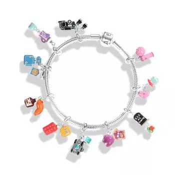 Изящные подвески-подвески, кулон, сочетание стерлингового серебра 925 пробы, джем, камера, фото, духи, подвески, ювелирные изделия, подходят для оригинального браслета, ожерелья, подарок