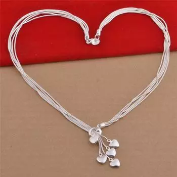 Изящные украшения, модные серебряные украшения, ожерелья, персонализированные трендовые элементы.