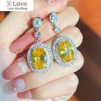 Изящные женские вечерние серьги с блестящими яркими цирконами, модные нежные подвески, аксессуары для свадьбы, высококачественный подарок