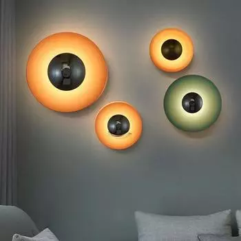 Изящный и элегантный стиль настенного бра для гостиной, спальни, прихожей, улучшит интерьер дома Diameter 30cm белый