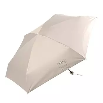 Изящный складной зонт Solani 6 ярусов минимальный мини 2386BG бежевый