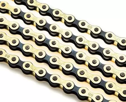 Izumi Chain V Super Toughness Track Chain V 1Sp 3/32 1/2 116 Золото/Черный - Izumi-V N