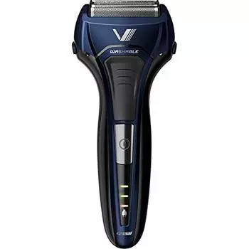 Izumi Seiki Seisakusho Izumi Electric Shaver Solid Series 4 Blades Reciprocating Fully Washable Blue (Replacement Blades + 1 Piece Included) IZF-V559-