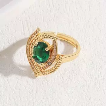 Изумрудное женское ожерелье, комплект из высококачественного ретро-тренда с инкрустацией цирконием