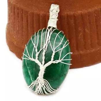 Изумрудный кулон Ожерелье из изумрудного драгоценного камня Стерлинговое серебро 925 пробы Изумрудный кулон