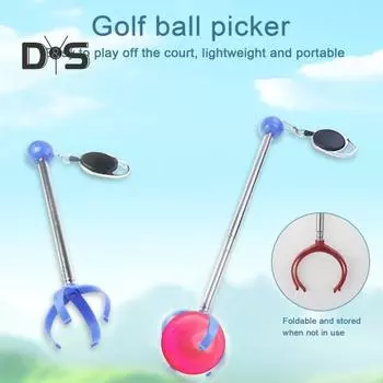 Извлекатель мячей для гольфа, выдвижной захват для мячей для гольфа, портативный телескопический захват для воды, аксессуар для мужчин красный