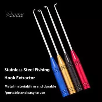 Извлекатель рыболовных крючков из нержавеющей стали, быстрый съемник рыболовных крючков, безопасный экстрактор, отсоединяющий инструмент для извлечения, приспособление для спуска, рыболовные принадлежности чёрный