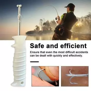 Извлекатель рыболовных крючков Quick Release Fishhook Security Extractor Detacher Противоскользящая ручка Fishing Hook