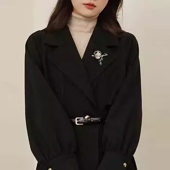 Изысканная элегантная милая брошь в виде панды из бамбукового листа, стильные мини-булавки для лацканов в виде животных, значки на свитер, шляпу, аксессуары для одежды, подарки