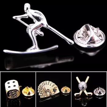 Изысканная эмалированная брошь-саксофон, брошь в стиле рок-музыка, мужской значок на булавке, значок на шарфе 1