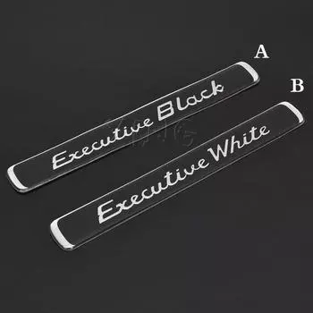 Изысканная автомобильная наклейка, эмблема, значок, наклейка для автомобиля Executive, черно-белый стиль, автоаксессуары A