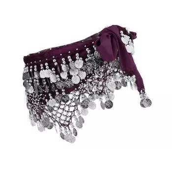 Изысканная цепочка на талию для танца живота, мерцающая золотом и белым