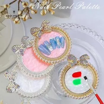 Изысканная доска для украшения ногтей с бантом, привлекательная декоративная доска B розовый