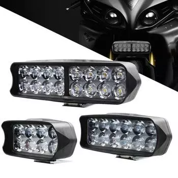 Изысканная фара для мотоцикла, долговечный пластиковый светодиод высокой яркости, водонепроницаемый налобный фонарь 12