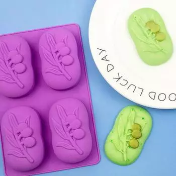 Изысканная форма для помадки, термостойкий пластик, антидеформируемый фиолетовый