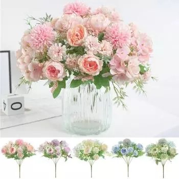 Изысканная имитация цветка пиона, реквизит для фотографии, водонепроницаемая