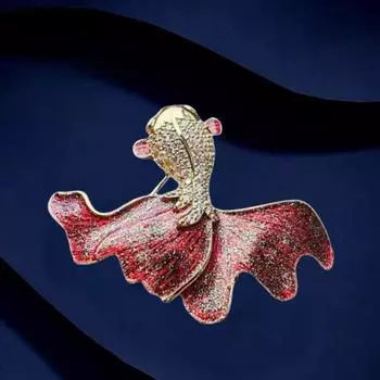 Изысканная креативная простая брошь в виде золотой рыбки, женский корсаж с высоким чувством кои, темперамент, универсальное пальто, булавка, аксессуары