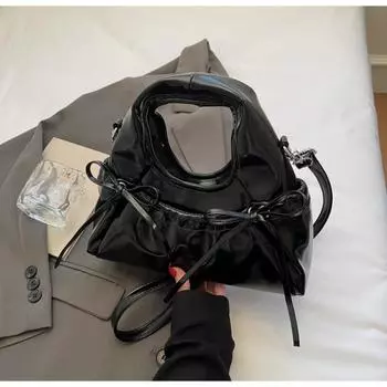 Изысканная маленькая сумка женская новая летняя универсальная сумка-мессенджер модная портативная маленькая сумка чёрный