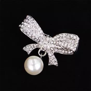 Изысканная модная брошь со стразами, модные аксессуары для верхней шерстяной одежды