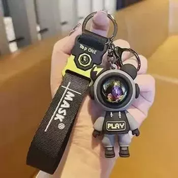 Изысканная пара брелоков с изображением медведя-молнии для школьных ранцев и машин