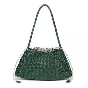 Изысканная плетеная сумка под мышкой женская 2025 весна/лето городская модная сумка через плечо сумочка сумка для мамы и ребенка Emerald (In Stock)