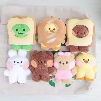 Изысканная плюшевая игрушка в виде животного, цыпленок-лягушка, полностью заполненное украшение Square