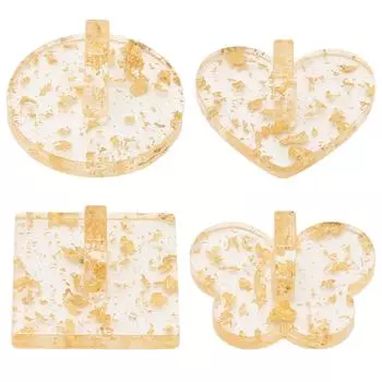 Изысканная подставка для ногтей, держатель для кончиков ногтей, инструмент для дизайна ногтей для маникюрного салона Quadrilateral Shape