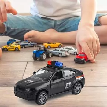 Изысканная пожарная машина, развлечение, не требующее батареек, детский инерционный автобус, мальчик, мультяшная игрушечная машинка, подарок, симуляция белый