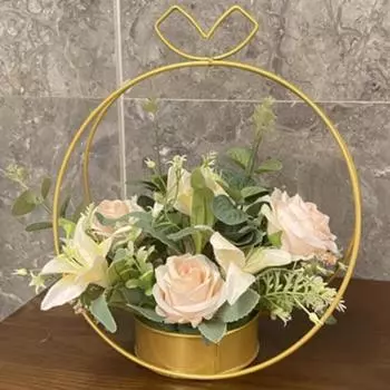 Изысканная прочная несущая эстетическая структура держатель для цветов высокопрочная полка для балкона