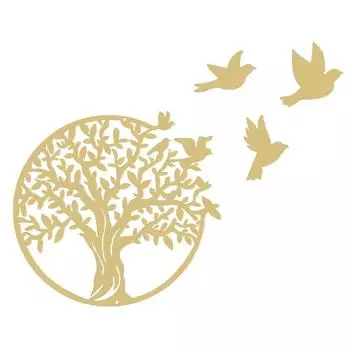 Изысканная резка, ручная работа, металлическое настенное искусство «Дерево жизни» для деревенского очарования, металлическая настенная скульптура «Дерево» чёрный