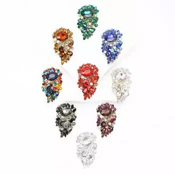 Изысканная роскошная модная брошь из сплава со стразами, женское пальто, корсаж, ювелирное украшение