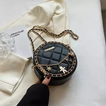 Изысканная рождественская сумка через плечо с цепочкой, новая женская уникальная сумка с подвеской в клетку на молнии, легкая роскошная модная сумка