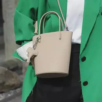 Изысканная сумка-ведро из натуральной кожи - высококачественная, вместительная, универсальная маленькая сумка через плечо для лета