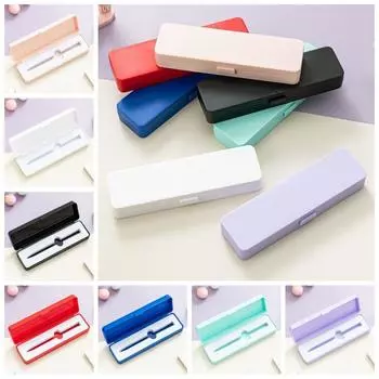 Изысканная упаковочная коробка для ручек, коробка для авторучек ярких цветов, коробка для хранения ручек, школьные и офисные принадлежности красный