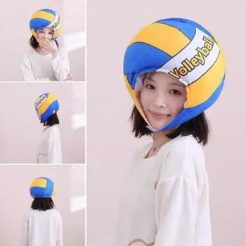 Изысканная волейбольная шапка для косплея, полностью заполненная плюшевая опора для головного убора