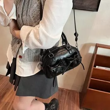 Изысканная высококачественная сумка-мешок с бантом в стиле балета 2025 года - стильная женская модная сумка-мессенджер белый