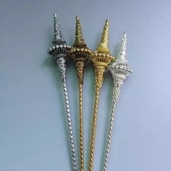 Изысканная заколка для волос в стиле Дай, старинная этническая заколка для волос, винтажная тайская заколка для волос для девочек античный серебряного