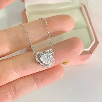 Изысканное двухслойное ожерелье Love для женщин, легкая роскошь, высококачественная, милая и универсальная летняя цепочка-воротник