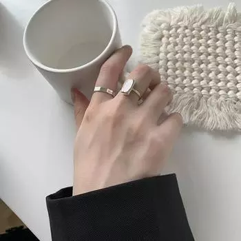 Изысканное кольцо из стерлингового серебра 925 пробы с ракушкой, женское, нишевый дизайн, изысканный, легкий, роскошный, темпераментный, высококачественное открытое кольцо Opening adjustable