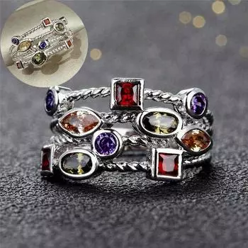 Изысканное кольцо, простое юбилейное, модное, элегантное кольцо для девочек 6