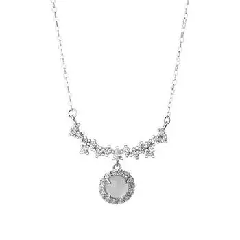 Изысканное круглое ожерелье «Полная улыбка» с легкой роскошной и модной цепочкой на ключицу