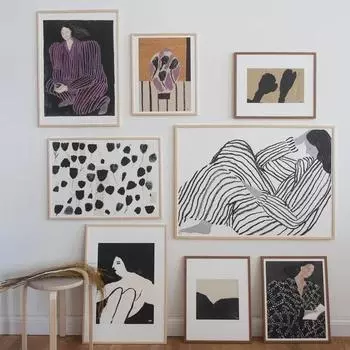 Изысканное маленькое небо, абстрактное искусство, геометрические фигуры, холст, живопись, скандинавское искусство, холст, постеры и принты, художественные фотографии, домашний декор 21x30cm No Framed