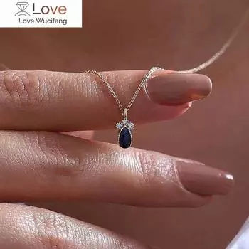 Изысканное маленькое женское ожерелье с подвеской, универсальные модные украшения с яркими кристаллами, нежные изящные женские аксессуары 45cm